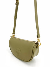 Load image into Gallery viewer, Moon Leather Crossbody Bag - Green