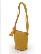 Load image into Gallery viewer, Small Crossbody Bucket Bag - Mustard