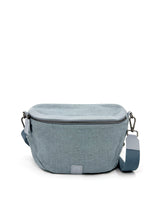 Load image into Gallery viewer, Natural Saddle Bag - Light Blue