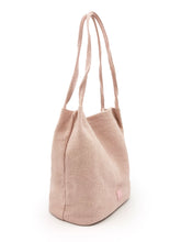 Load image into Gallery viewer, Natural Long Handle Bag - Pink