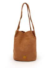 Load image into Gallery viewer, Natural Long Handle Bag - Rust