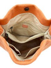Load image into Gallery viewer, Natural Long Handle Bag - Tangerine