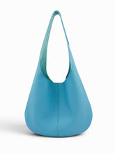 Load image into Gallery viewer, Leather Hobo Tote Bag - Blue