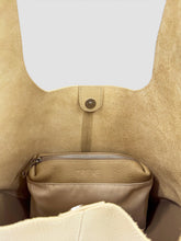 Load image into Gallery viewer, Leather Hobo Tote Bag - Tan