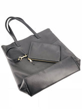 Load image into Gallery viewer, Roamer Leather Shopping Bag Set - Black