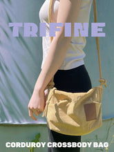 Load image into Gallery viewer, Corduroy Crossbody Bag - Mustard