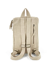Load image into Gallery viewer, Top Zip Natural Backpack - Beige
