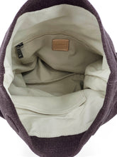 Load image into Gallery viewer, Natural Roll-top Bag - Plum