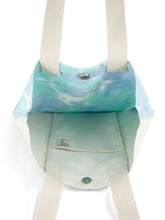 Load image into Gallery viewer, Tie Dye Natural Square Shopper Bag - Blue/Purple