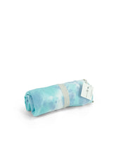 Load image into Gallery viewer, Tie Dye Natural Square Shopper Bag - Blue/Purple