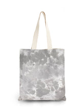 Load image into Gallery viewer, Tie Dye Natural Square Shopper Bag - Grey