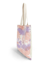 Load image into Gallery viewer, Tie Dye Natural Square Shopper Bag - Peach/Purple