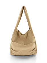 Load image into Gallery viewer, Ruched Tote Bag - Latte