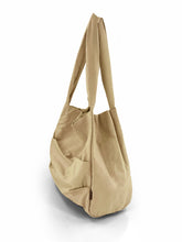 Load image into Gallery viewer, Ruched Tote Bag - Latte