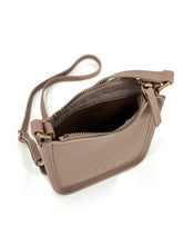 Load image into Gallery viewer, Small Leather Crossbody Bag - Taupe