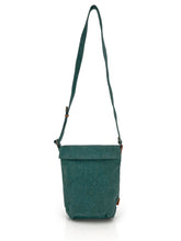 Load image into Gallery viewer, Natural Flap Crossbody Bag - Green