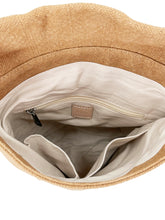 Load image into Gallery viewer, Natural Flap Crossbody Bag - Rust