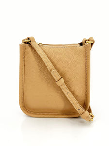Small Leather Crossbody Bag - Yellow