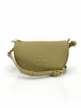 Load image into Gallery viewer, Moon Leather Crossbody Bag - Green
