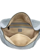 Load image into Gallery viewer, Natural Saddle Bag - Light Blue
