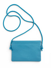 Load image into Gallery viewer, Envelope Leather Crossbody Bag - Blue
