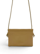 Load image into Gallery viewer, Envelope Leather Crossbody Bag - Tan
