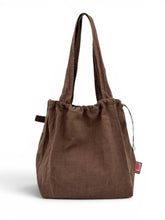 Load image into Gallery viewer, Natural Market Tote Bag - Chocolate
