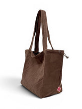 Load image into Gallery viewer, Natural Market Tote Bag - Chocolate
