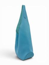 Load image into Gallery viewer, Leather Hobo Tote Bag - Blue
