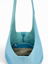 Load image into Gallery viewer, Leather Hobo Tote Bag - Blue
