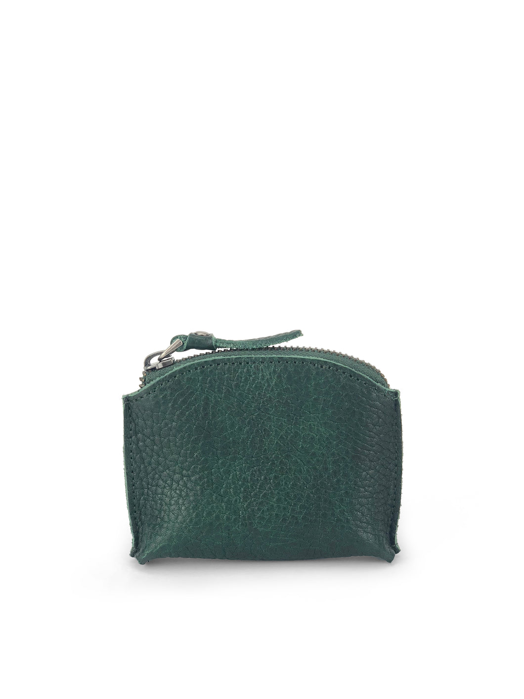 Pebbled Leather Purse - Green