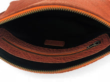 Load image into Gallery viewer, Pebbled Leather Clutch - Rust
