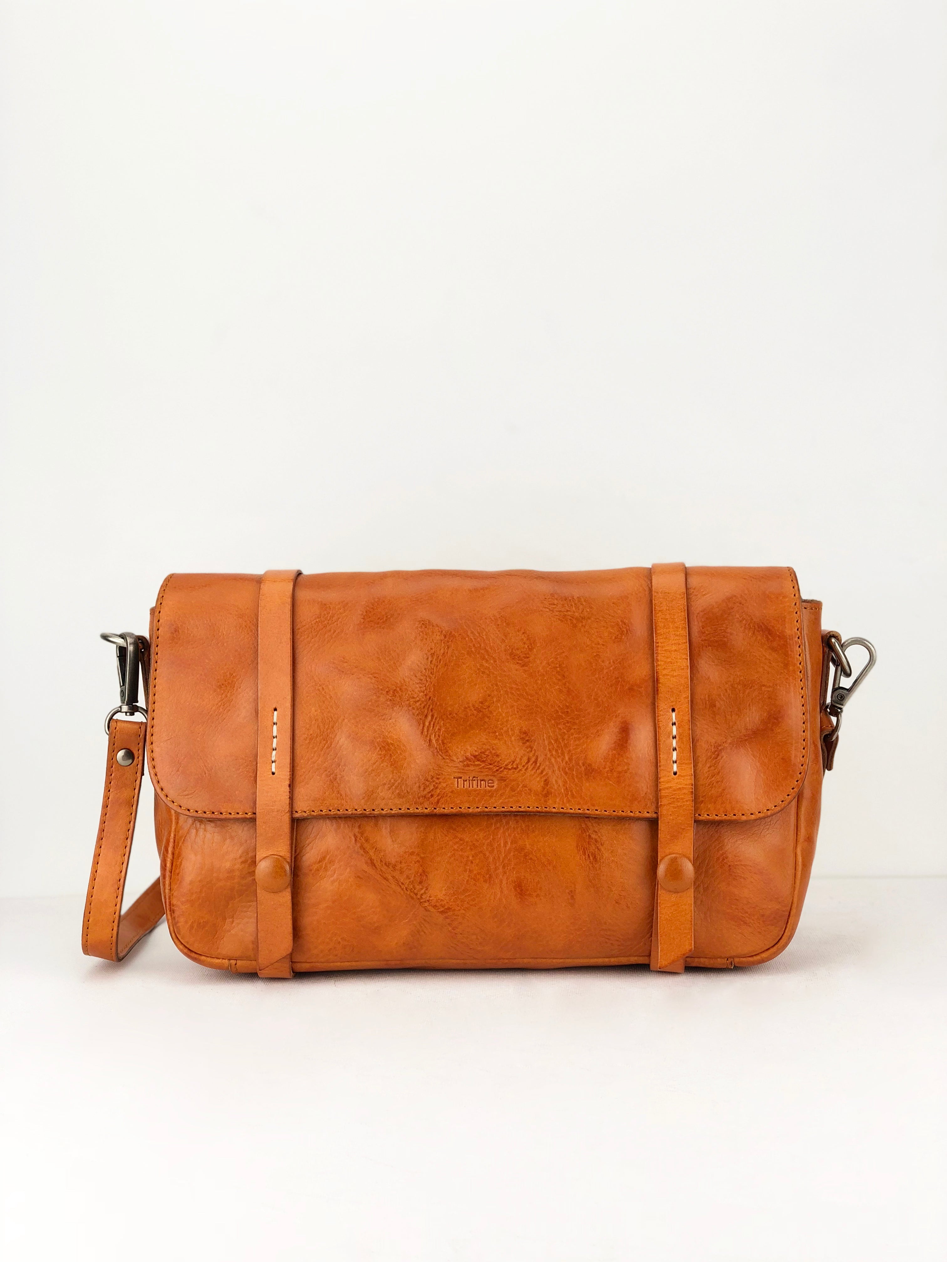 Tan 2025 leather satchel