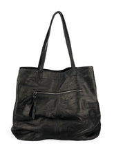 Load image into Gallery viewer, Large Leather Tote - Black
