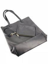 Load image into Gallery viewer, Roamer Leather Shopping Bag Set - Black

