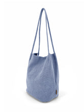 Load image into Gallery viewer, Natural Long Handle Bag - Blue
