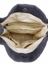 Load image into Gallery viewer, Natural Long Handle Bag - Navy
