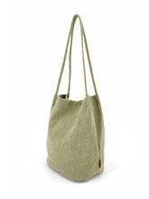 Load image into Gallery viewer, Natural Long Handle Bag - Avocado
