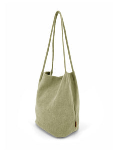Natural Long Handle Bag - Avocado