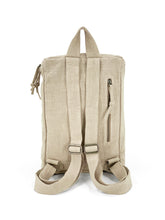 Load image into Gallery viewer, Top Zip Natural Backpack - Beige
