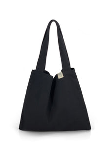 Natural Shopping Bag - Black