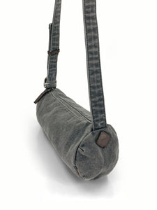Stonewashed Shoulder Bag - Charcoal