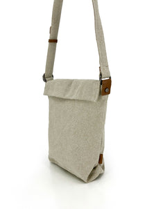 Natural Flap Crossbody Bag - Natural