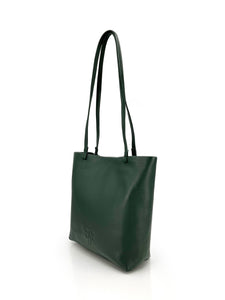 Leather Long Handle Bag - Green