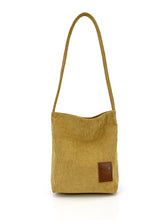Load image into Gallery viewer, Corduroy Tote Bag - Mustard
