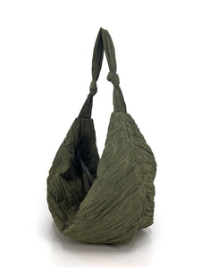 Pleated Hammock Bag - Green