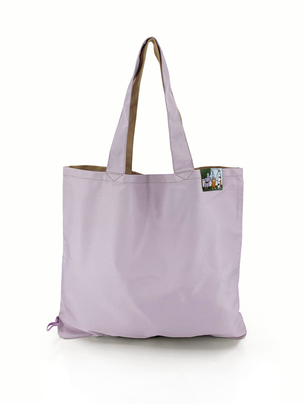 Love & Earth Shopping Bag - Lavender / Champagne