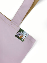Load image into Gallery viewer, Love &amp; Earth Shopping Bag - Lavender / Champagne
