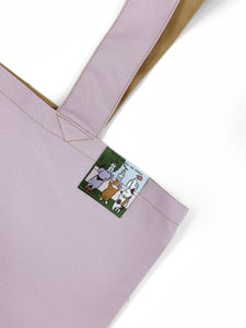 Love & Earth Shopping Bag - Lavender / Champagne