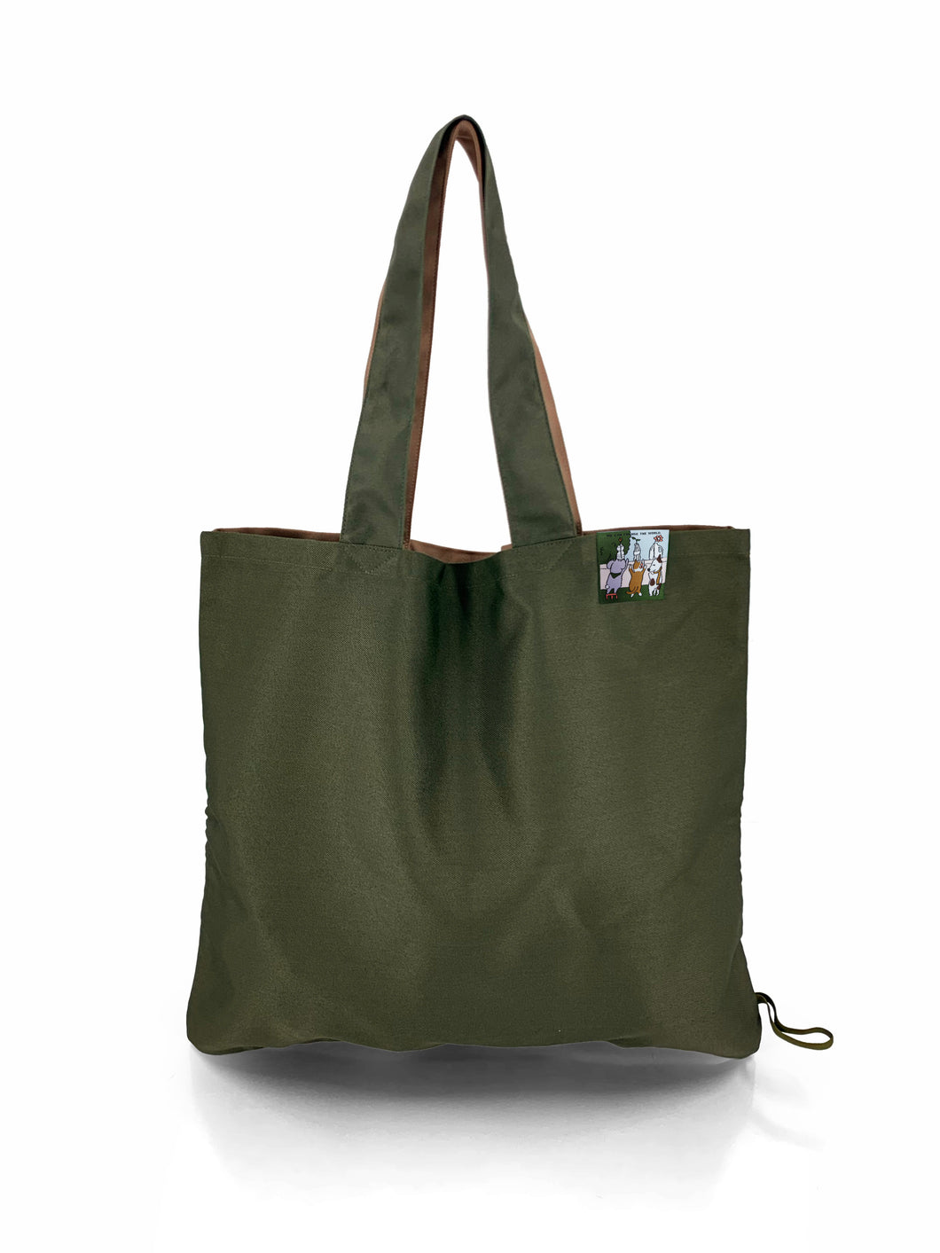 Love & Earth Shopping Bag - Green / Khaki